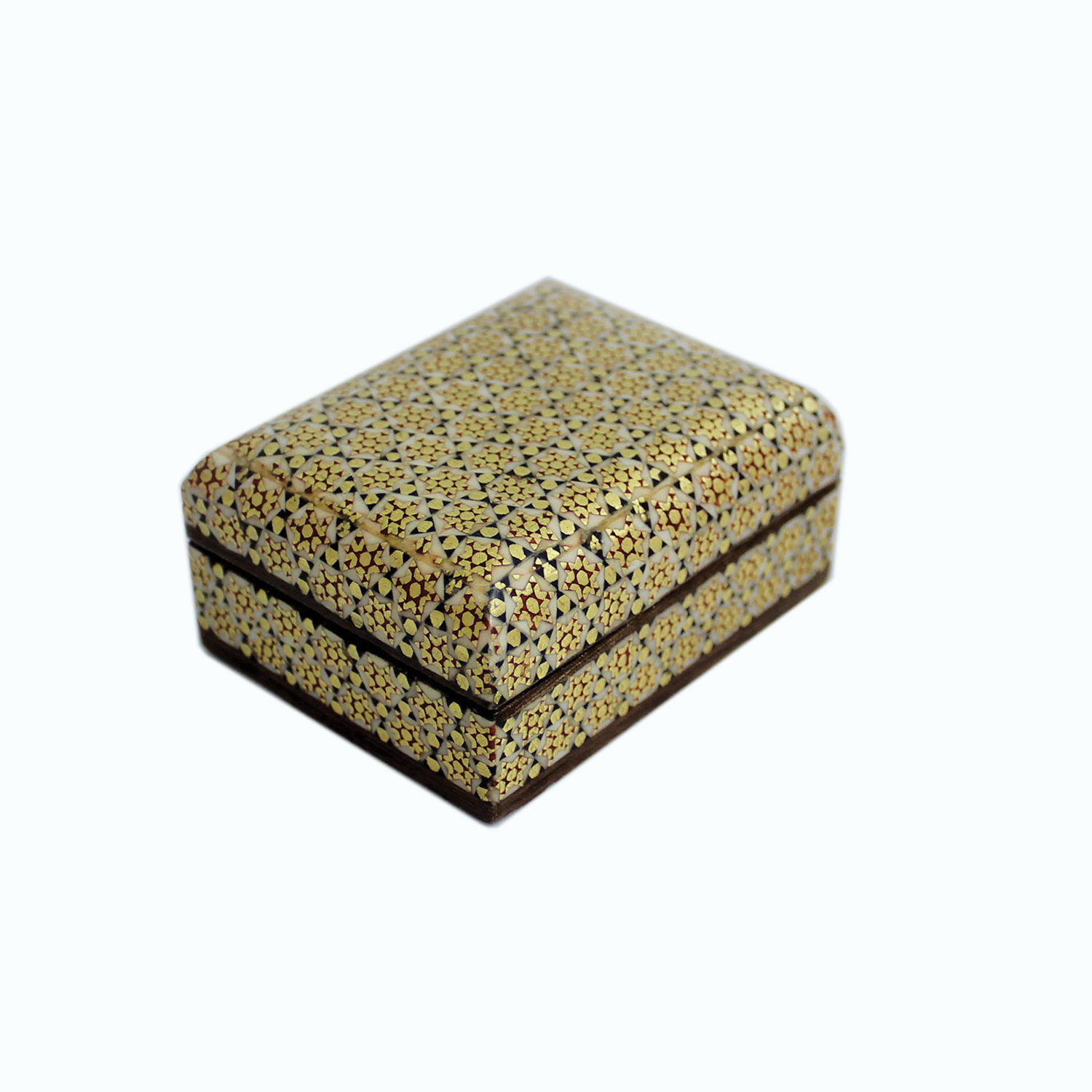 Persian inlaying handmade (Kahtam) Jewelry Ring box 6.5 cm Taha